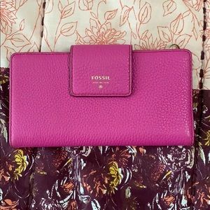 Pink Fossil wallet